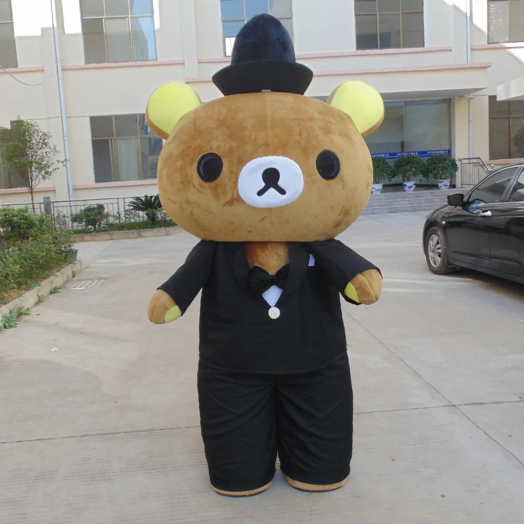 Индивидуальные Janpan костюмы талисмана Rilakkuma персонажа мультфильма Rilakkuma Медведь Талисман mascotte высокого качества Необычные Вечерние платья