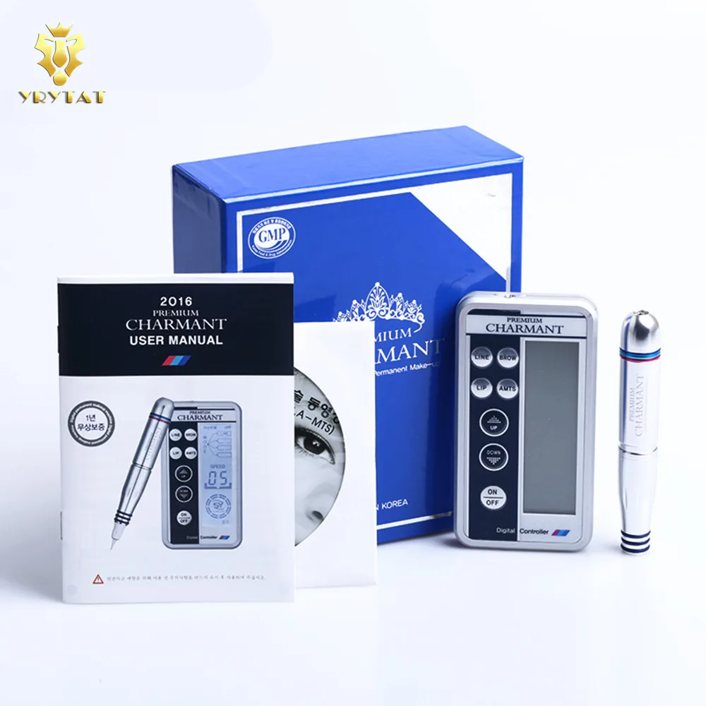 

CHARMANT Permanent Makeup Machine For Eyebrows Lips Body Tattoo Cosmetic Kits Make Up Cartridge Needles