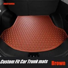 ZHAOYANHUA esteiras mala Do Carro para Volkswagen Beetle CC Eos Golf Jetta Passat Tiguan Touareg 5D tapete do assoalho do carro-styling forro