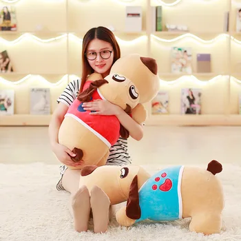 

cartoon lying dog plush toy large 70cm lovely dog down cotton very soft doll sofa cushion sleeping pillow Christmas gift s2337