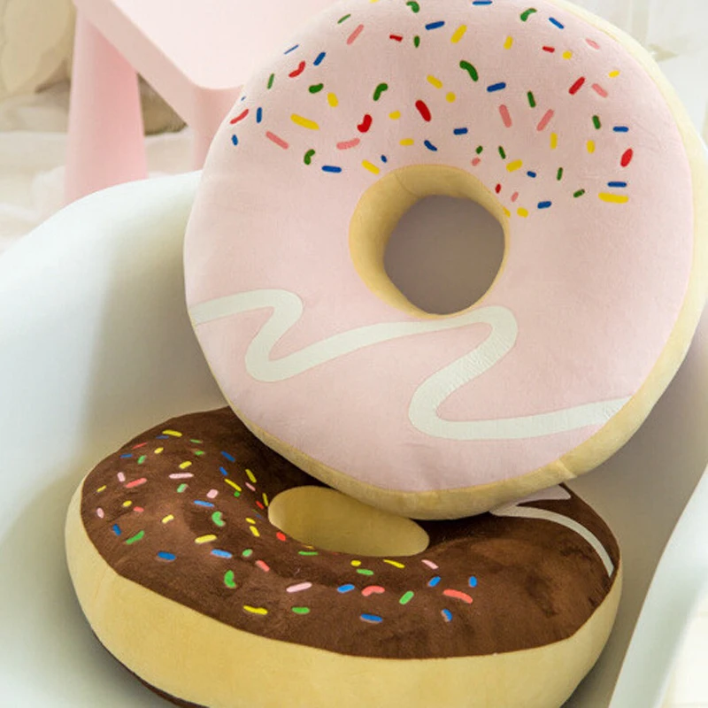 подушка пончик. подушки-пончики «donut 3d» 40 см. подушка пончик. подушка пончик. подушка в форме еды.