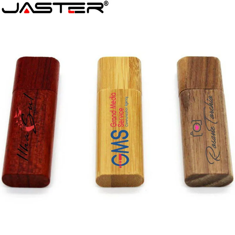 

JASTER Hot Wooden USB flash drive pen drives Maple wood+Packing box pendrive 4GB 8GB 16GB 32GB 64GB memory stick Wholesale