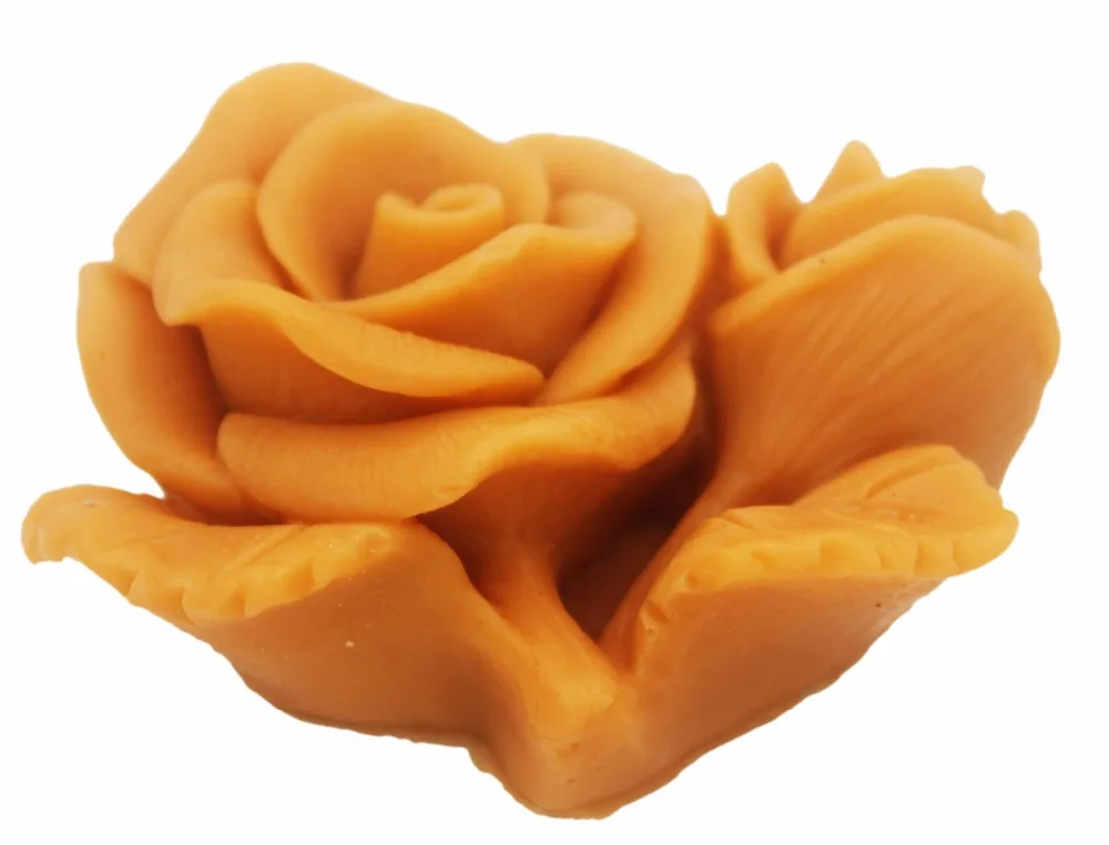 3D розы с листьями силиконовые Мыло Mold DIY hangmade корабля 3D формы для мыла S557