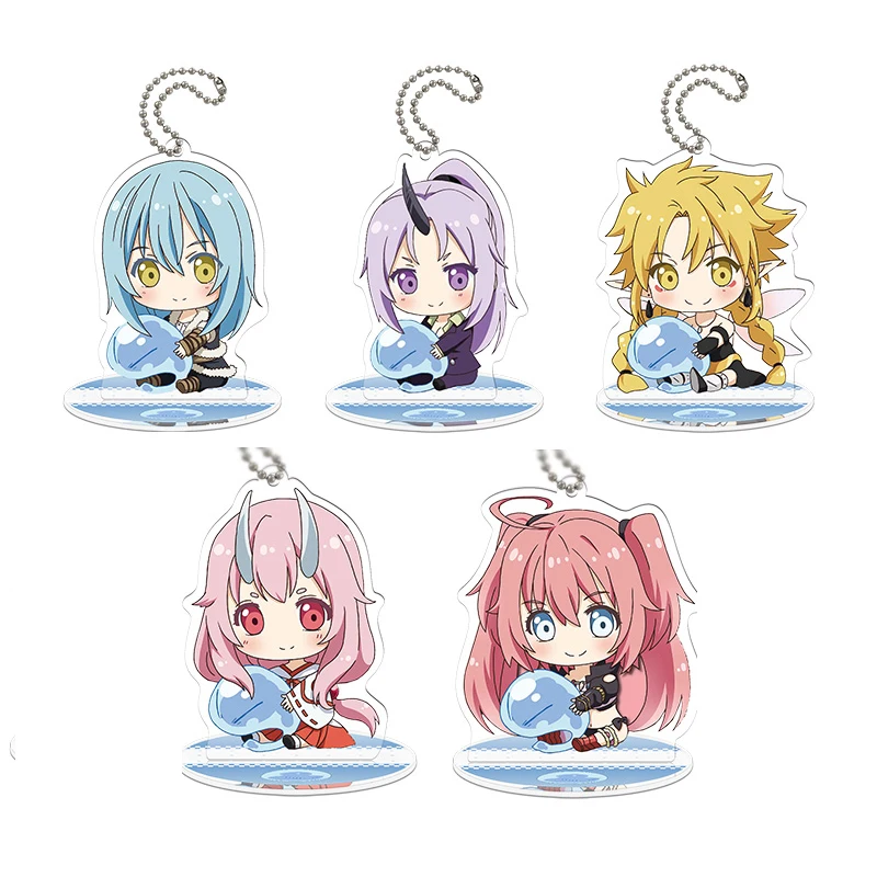 Фигурка японского аниме tensei shitara slime datta ken Rimuru Tempest акриловая фигурка брелок