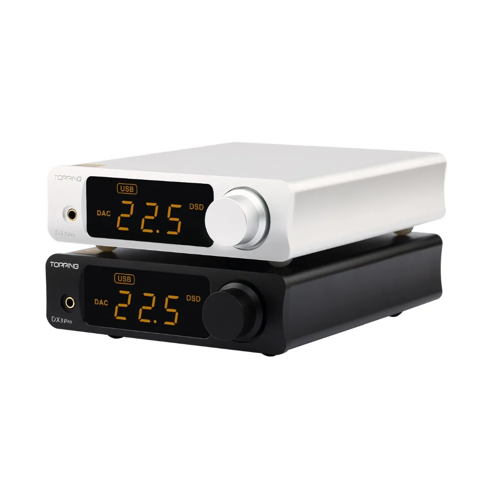 Hi Fi ЦАП TOPPING DX3 PRO Bluetooth 5 0 XMOS XU208 AKM AK4493EQ * 2 USB DSD512 768 кГц 32 бит|Цифро-аналоговые