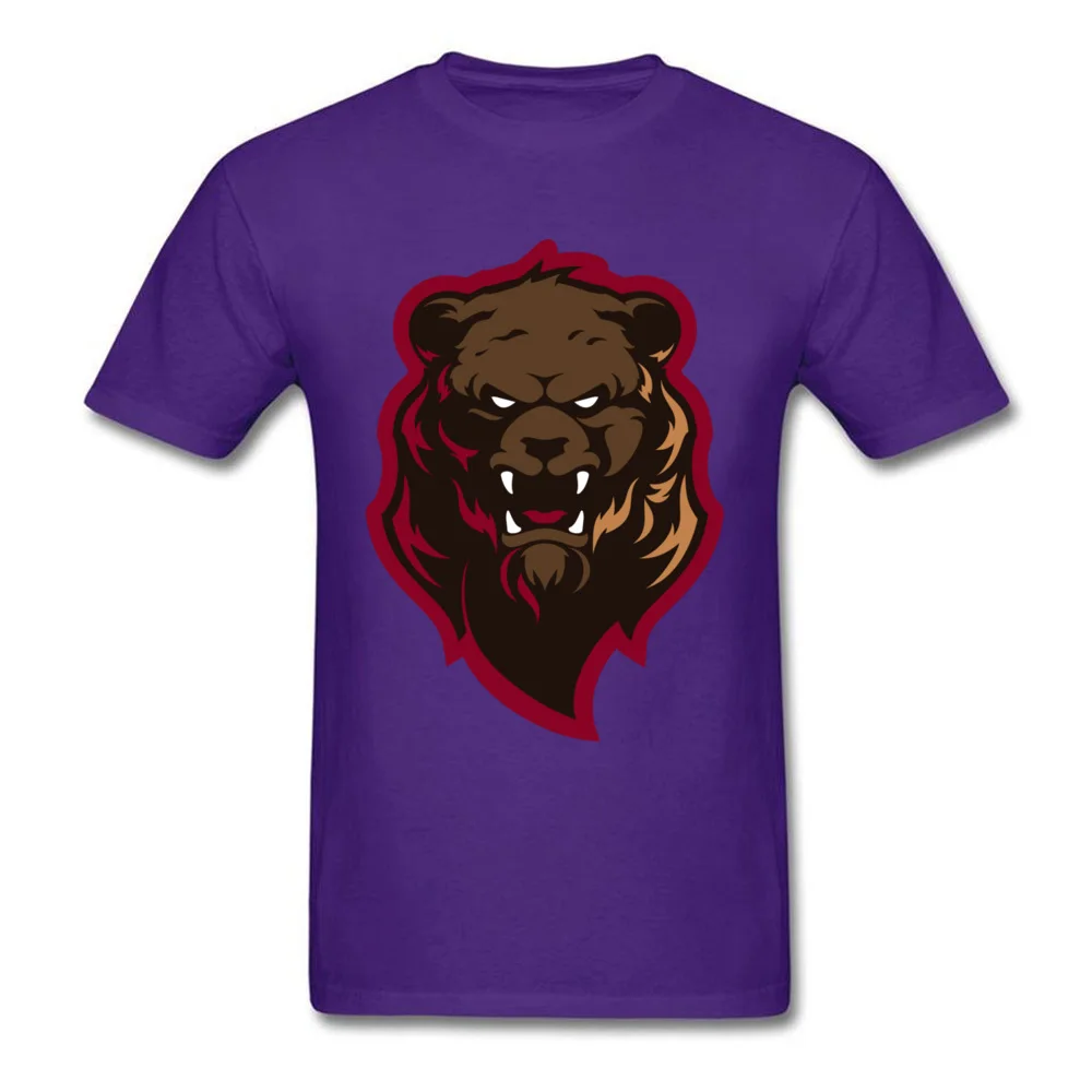 Angry grizzly bear_purple