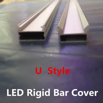 

LED 2835 5050 5630 Strip Bar Light Cover Shell with U Style u-shaped shell aluminum slot dedicated jewelry counter X 300PCS