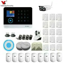 YobangSecurity Wifi Wireless GSM Security Alarm System Outdoor IP Camera Wireless Siren Smoke Detector Door Sensor iOS Android