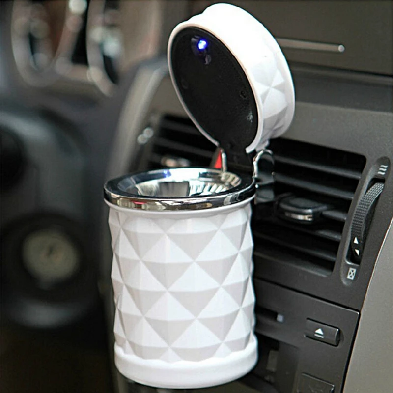 LED Lighting Auotomobile Air Vent Mount Car Ashtray cup Cigarette