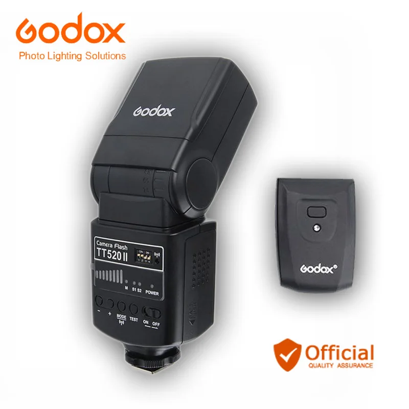 Godox Thinklite камера вспышка TT520II со встроенным 433 МГц беспроводным сигналом для Canon Nikon