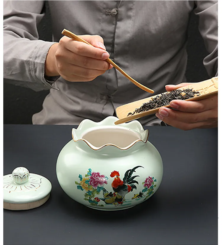 Jia-gui luo китайский Zisha керамический чайный ящик влагостойкий водостойкий хороший выбор для сбора для сухофруктов и конфет