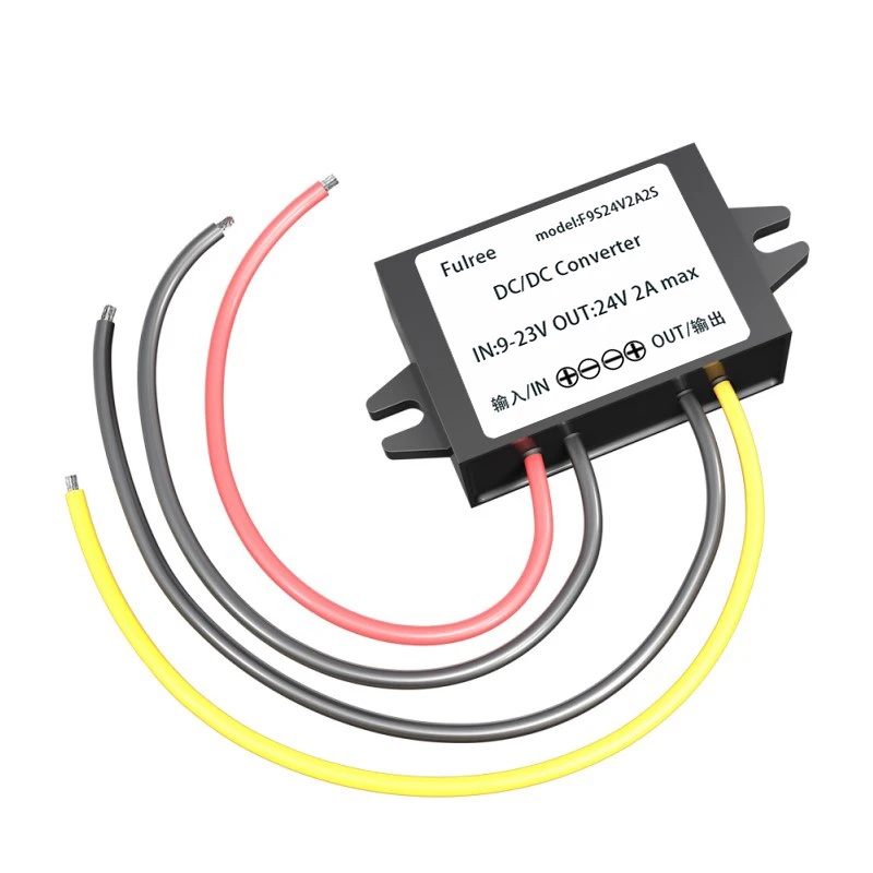 12 В до 24 В 1A 2A 3A DC повышающий преобразователь мощности 12VDC Шаг до 24VDC 3AMP регулятор напряжения автомобильный модуль электропитания автомобиля - Цвет: 12V to 24V 2A 48W