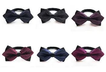 

2020 Men's Business Dress Decorative Bow Tie Fashion Explosion Models Unique Design Dress British Double-Asian Double-angle Bow