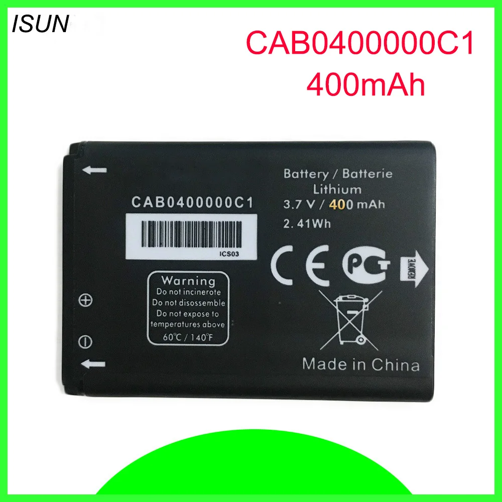 ISUNOO CAB0400000C1 TLi004AB CAB22D0003C1 CAB30M0000C2 батарея для телефона ALCATEL Работает с любым оператором, OT-708 OT-2010 OT-2010D OT-2010X OT-356 OT-665X