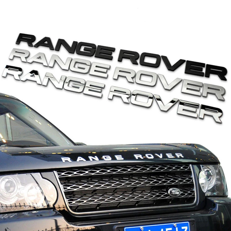 

HUANLISUN Car Styling Front Or Back Car Emblem Cover Sticker Letters Sports Style Case for Range Rover badge emblem