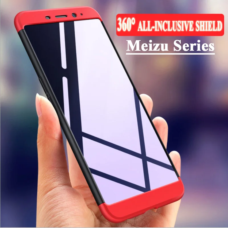 

Case For Meizu M6 Note M6s S6 Cover Shockproof 360 Full Protection 3 in 1 Armor Hard Back Coque For Meizu M5 Note Phone Cases