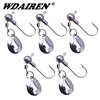 5Pcs/lot 2g 4g soft lure jig head Spinner Fishing hooks Spoon Lure Rotating Metal Sequins baits Wobbler fishing Tackle FA-067 ► Photo 1/6