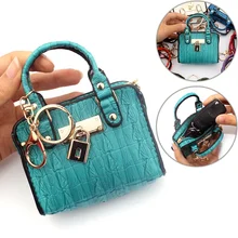 Fashion Lady Key Card Holder Female Money Package Small Fany Pouch Women Clutch Coin Purses Mini Handbag Model Change Purse 2019 women s coin purses lady polyester pailette hasp small wallet change pouch key card holder clutch handbag wholesale y