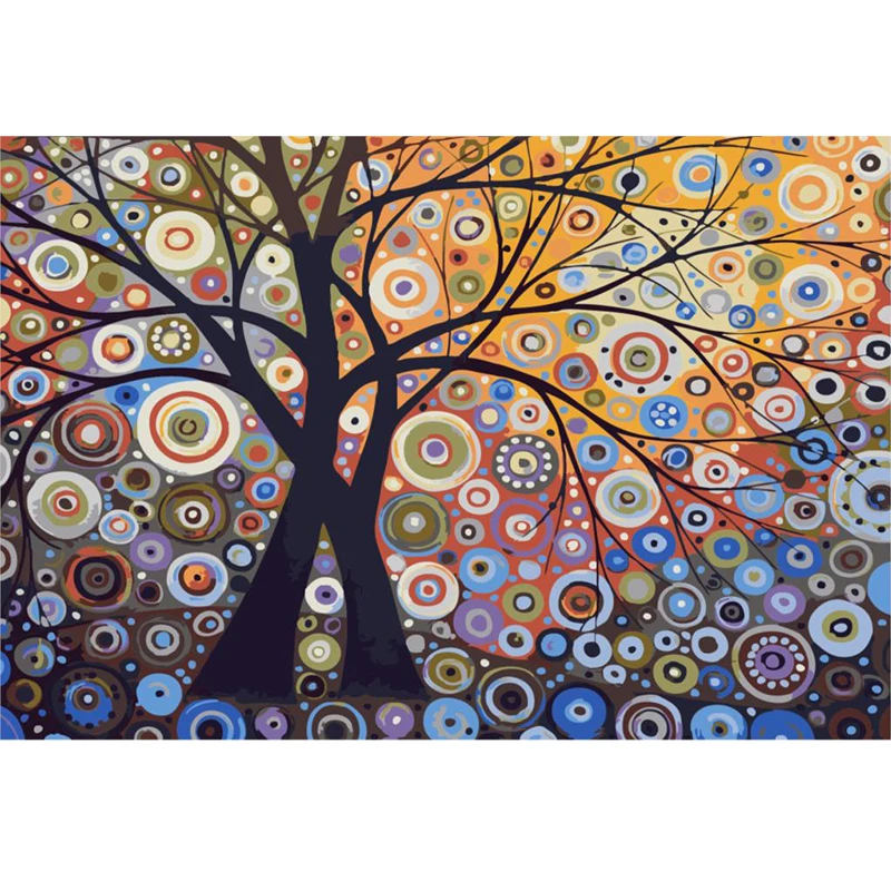 Acquista all'ingrosso online tree of life dipinti ad olio su tela ...