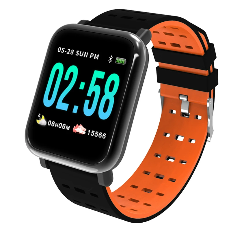 Smart Watch Heart Rate Monitor Sport Fitness Tracker Sleep Monitor Waterproof Sport Watch Band for IOS Android Gifts
