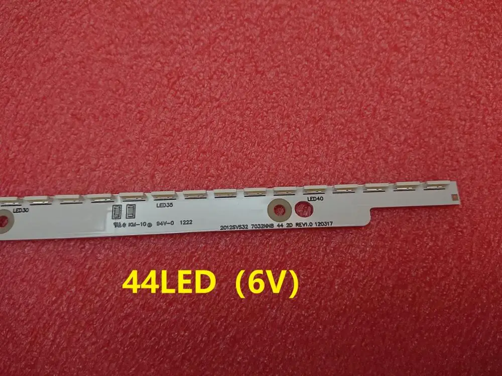 44 светодиодный* 6V 406 мм светодиодный полосы для samsung UA32ES5500 UE32ES6200 S светодиодный 2012SVS32 7032NNB 2D V1GE-320SM0-R1 32NNB-7032 светодиодный-MCPCB