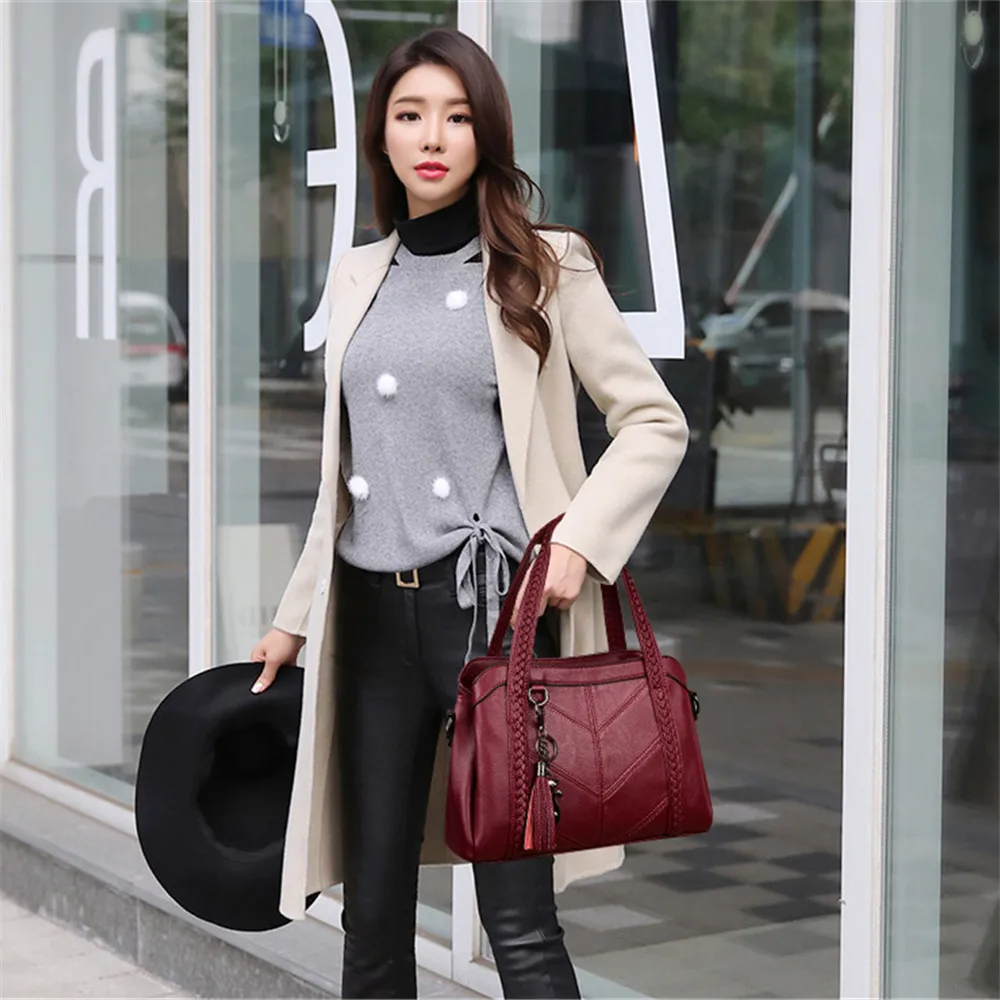 Sac فام جلد حقيبة يد فاخرة حقائب النساء مصمم السيدات حقائب اليد عالية الجودة الإناث crossbody حقائب للنساء 2018 Sac فام جلد حقيبة يد فاخرة حقائب النساء مصمم السيدات حقائب اليد عالية الجودة الإناث crossbody حقائب للنساء 2018