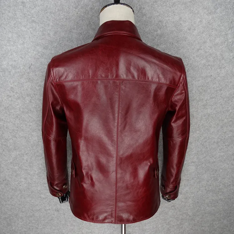 Брендовое классическое кожаное пальто brakeman horseskin, мужские Куртки из натуральной кожи, качественная кожаная куртка. Распродажа. Тонкий
