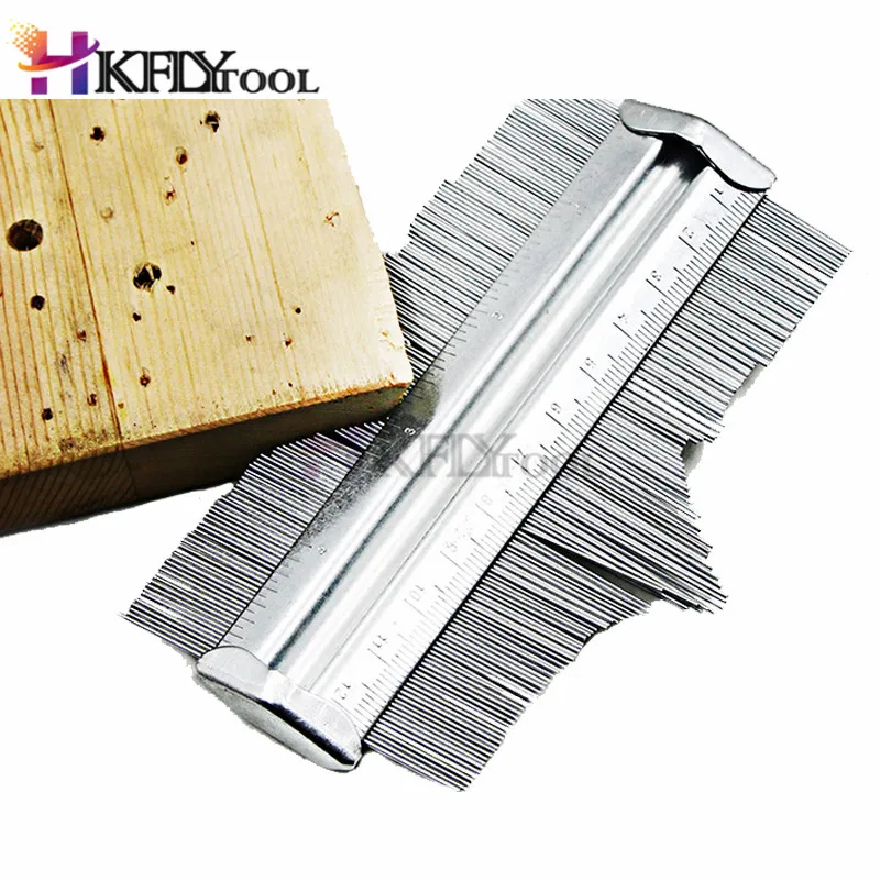 

Professional Metal Contour Profile Gauge 125mm 5" Tiling Laminate Tiles General Tools Contour Gauge Duplicator Measuring Tool