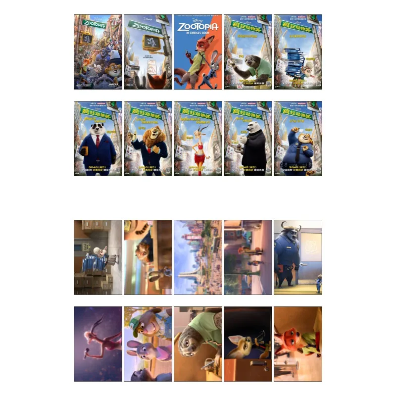 

1 PCS Zootopia Anime Movie Theme Poster DIY Uncut Sticker Post It Decoration Scrapbooking Stickers Bomb for Planner Wall