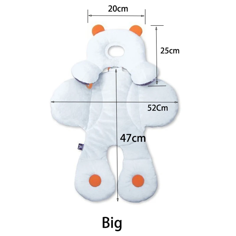 Хлопковая подкладка для детской коляски, подушка для сиденья, мягкая плотная детская коляска, коврик для детского кресла, коврик для сиденья автомобиля, подушка для детской коляски, аксессуары - Цвет: Large
