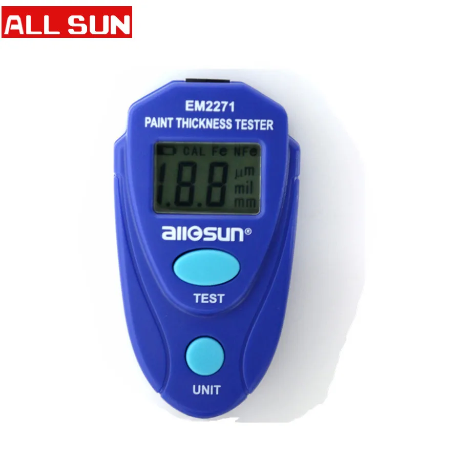 All-Sun EM2271 Digital LCD Coating Thickness Gauge Car Painting Thickness Meter
