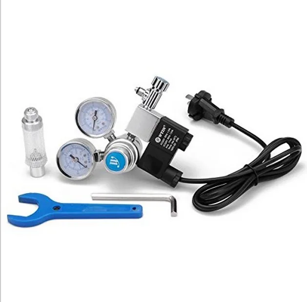 WYIN W01-00 Aquarium Large Pressure Gauge CO2 Electromagnetic Table Bubble Counter Solenoid Speed Control Valve Diffuser | Дом и сад