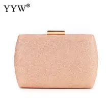 YYW шампанское большой женский вечерний ящик сумка с блестками дизайнерская сумочка клатч свадебная сумочка и кошелек ежедневные клатчи с цепочкой