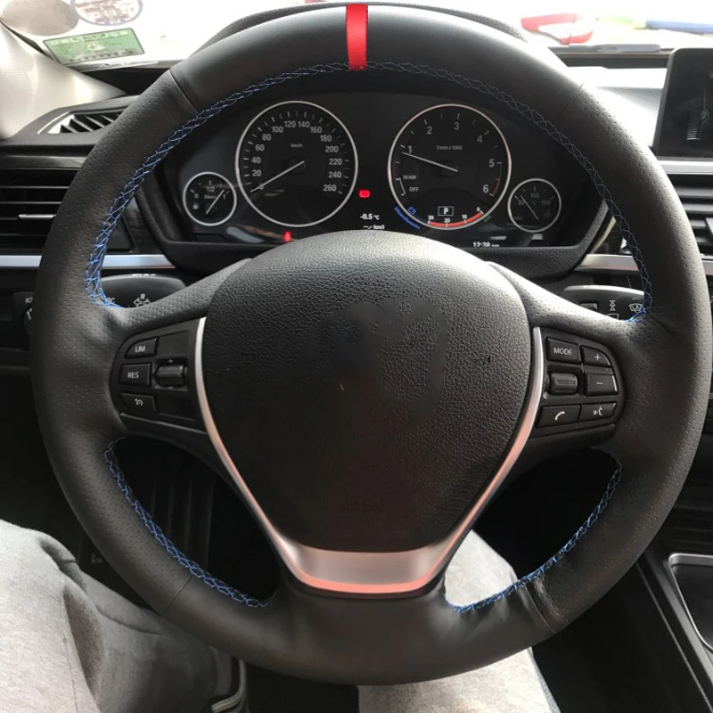 HuiER Ручное шитье яркий красный маркер для BMW F30 316i 320i 328i нескользящий