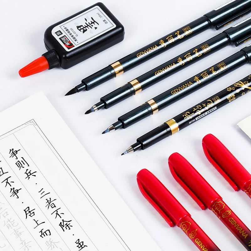 

S/M/L Multifunction art marker Drawing Sketch Markers Soft Calligraphy Brush Ink Pen For Office School Writing Art Supplies