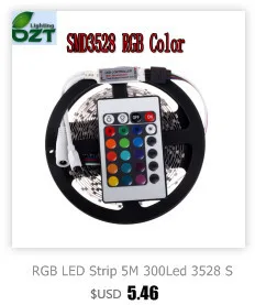 Цветная(RGB) Светодиодные ленты 5 м 300 светодиодный 3528 SMD Водонепроницаемый 24Key ИК-пульт дистанционного управления 12V 2A Мощность адаптер гибкий светильник светодиодный ленты лампы