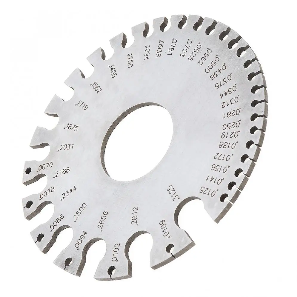 A3C08 круглая проволока Gage из нержавеющей стали толщина листа Калибр для точного