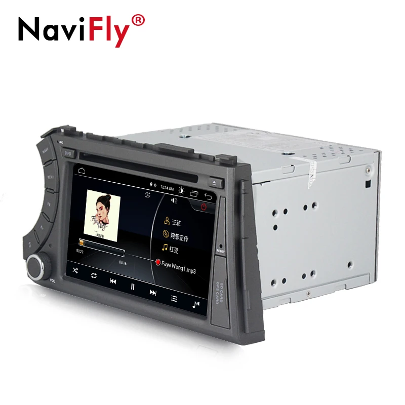 Flash Deal NaviFly 2 din car multimedia player for Ssangyong Kyron Actyon Android 8.1 quad core 7 inch autoradio gps navigation 2
