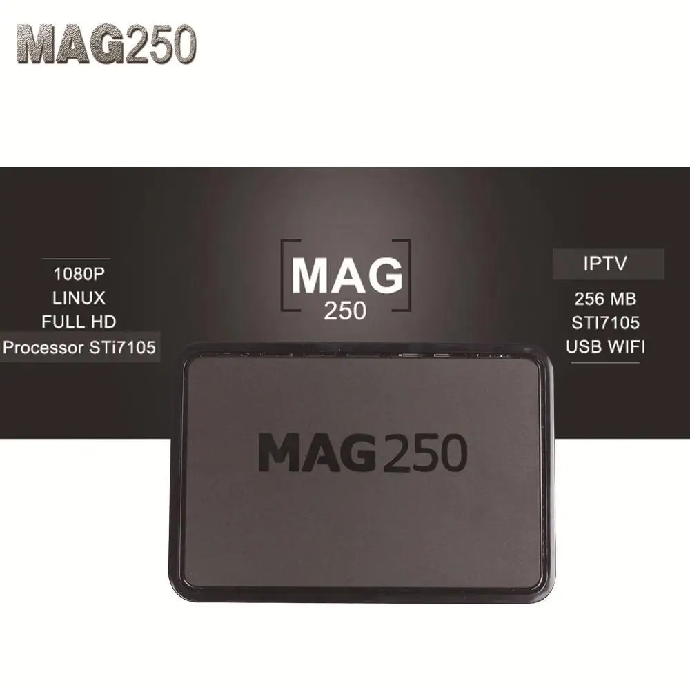 Iptv Set Top Box Mag 250 Linux System IPTV Box Mag 250 Support Wifi usb Connector