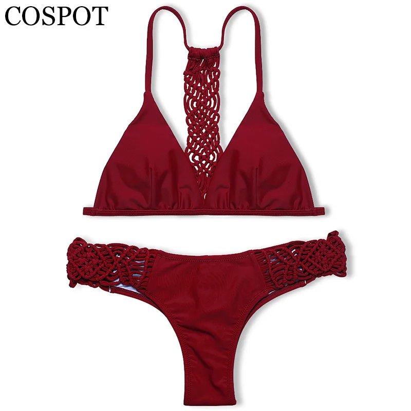 Купальник COSPOT женский купальный костюм однотонный купальник 2019 отдельный