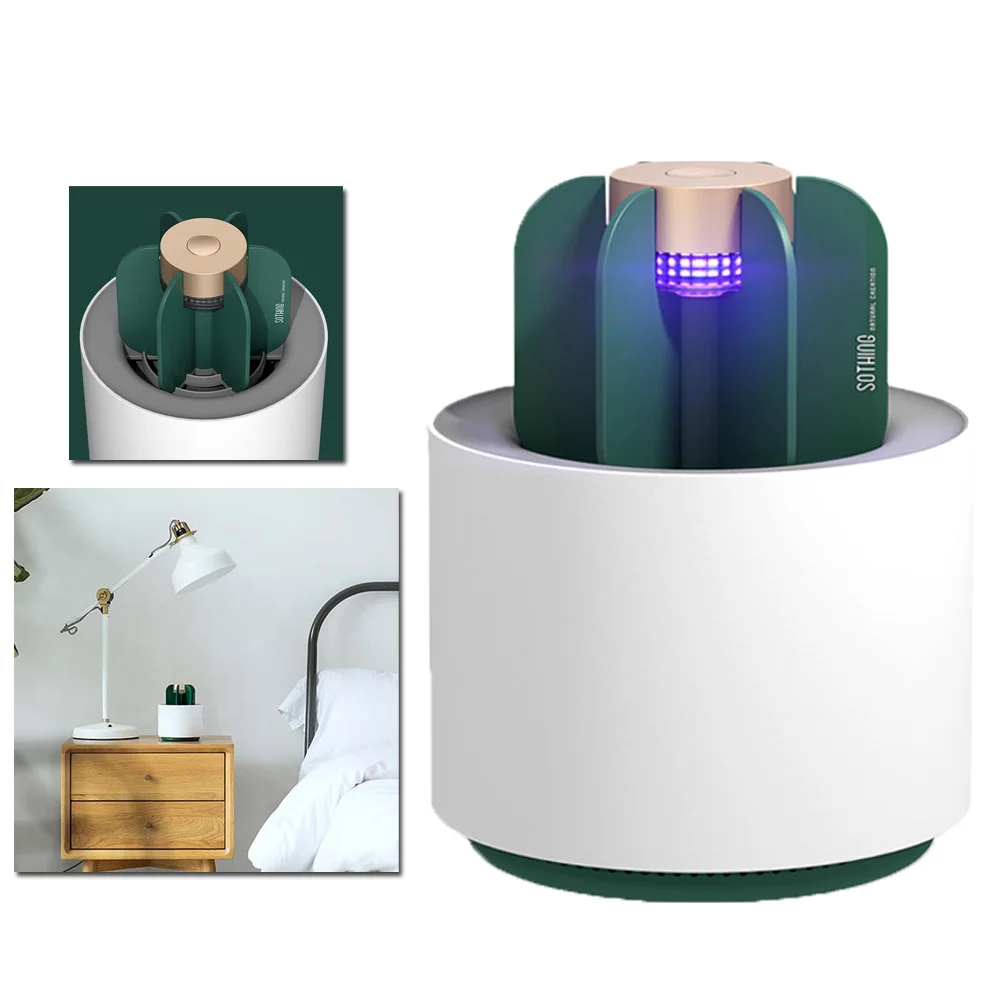 

1 PC Mosquito Killer With USB Cable White + Green ABS Power 1.5W Input DC5V-0.3A Non-toxic Non-volatile