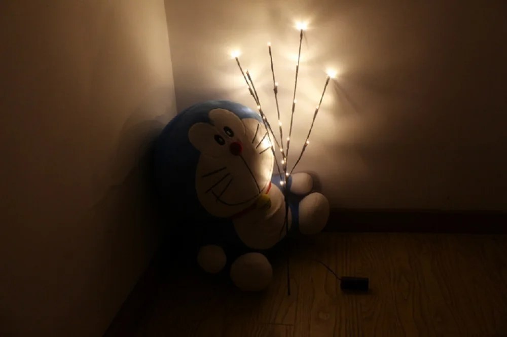 New LED Willow Tree Branch Lamp Floral Lights 20 Bulbs Battery Waterproof for Home Decor Xmas Wedding Fairy Night String Light  (5)