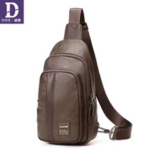 DIDE 2018 Men Brand Leather Shoulder Bag Male Casual Business Satchel Messenger Bag Vintage Men's Crossbody Bags For Men new side shoulder bags 9 7canvas leather vintage messenger bag for college student male portfolio back to school satchel bag