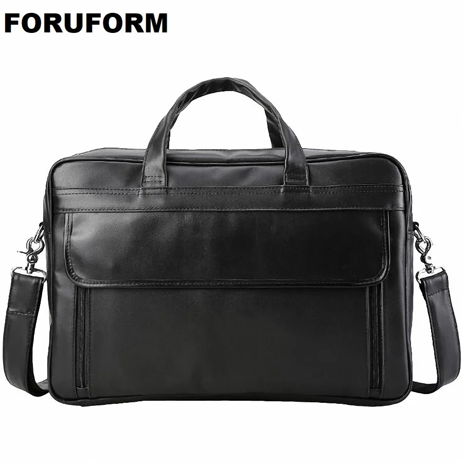 Elegance Business Men Briefcase Bag Genuine Leather 17 Inch Laptop Men ...