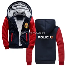 Espana Policia испанская национальная полиция Espana Policia толстовки Riot Swat спецназ толстовка мужская хлопковая теплая куртка