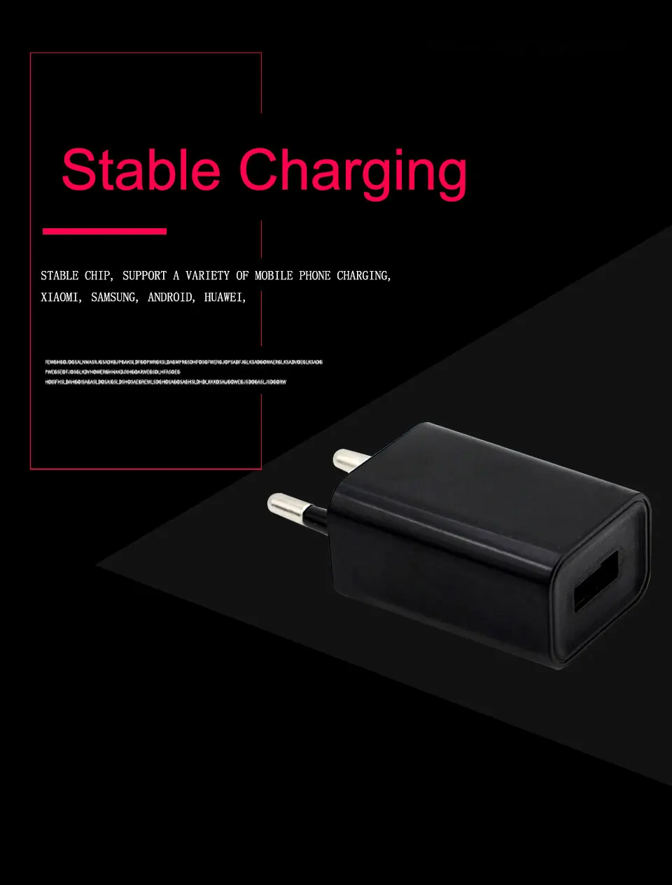 1PC EU US USB Wall Phone Charger Plug Micro USB Power Adapter 5V1A AC 100V-240V Black 1 usb Multifunction Adaptor Charging (4)