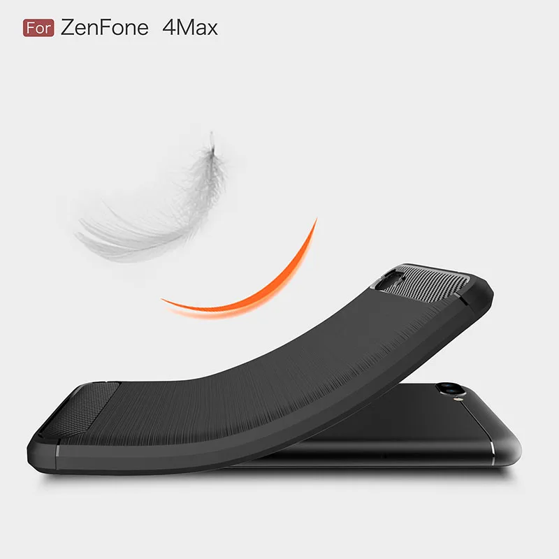 carbon fiber brushed silicone case asus zenfone 4 max (6)