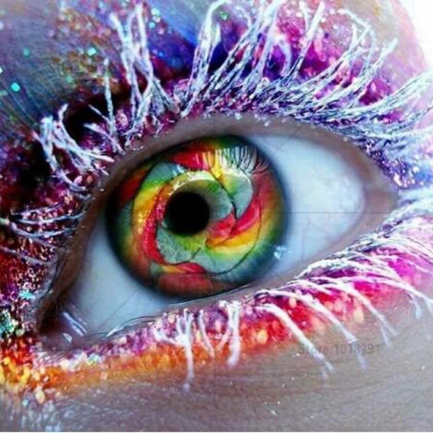 

5D Diy Diamond Painting Cross Stitch Color Eye Diamond Mosaic Pictures Panthers Diamond Embroidery Full Diamond Paintings ST84