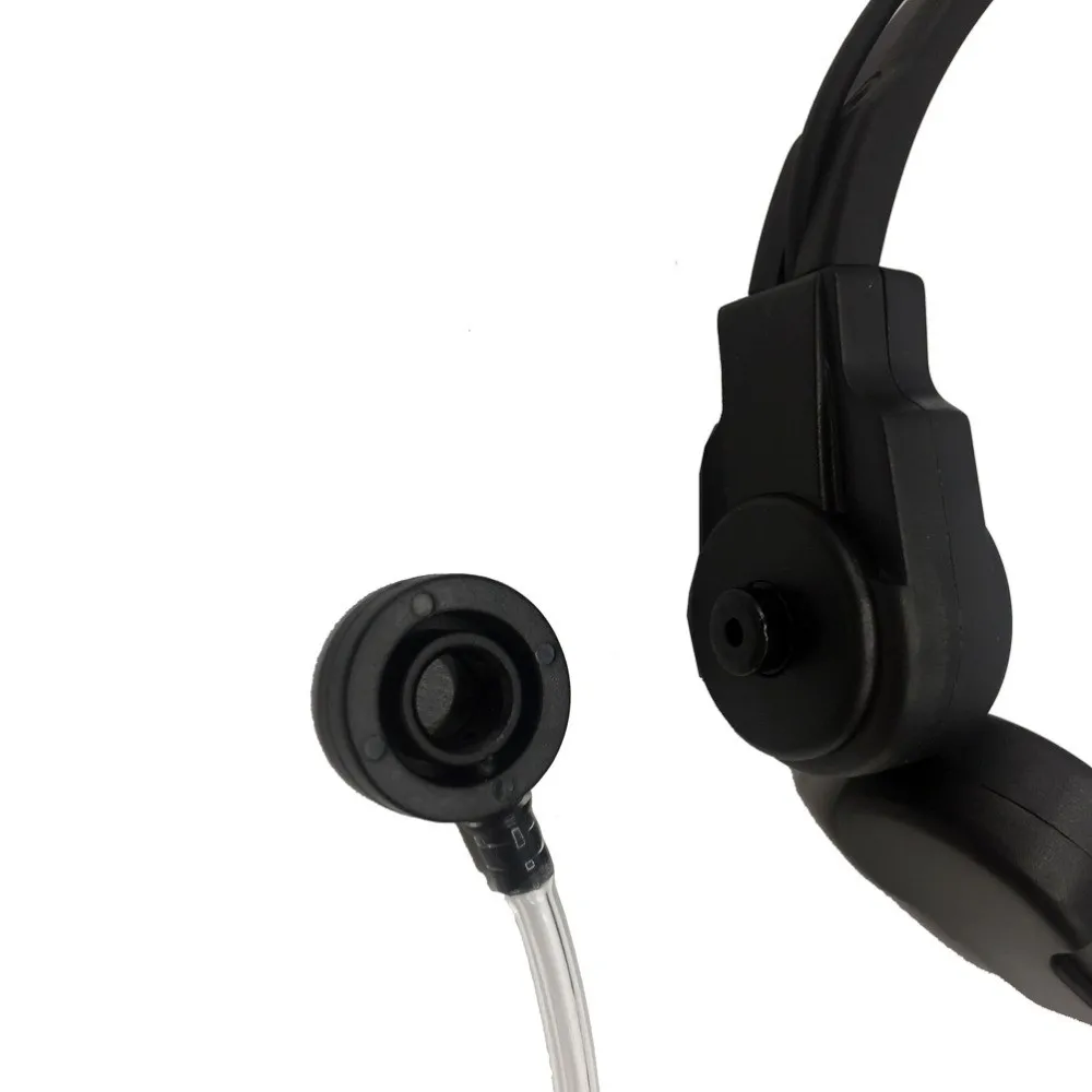Heavy Duty Military Tactical Air Tube Throat Microphone Mic Headset PTT For ICOM Ham Radio Walkie Talkie IC-A1 IC A2 IC-A3 A4A5 (10)