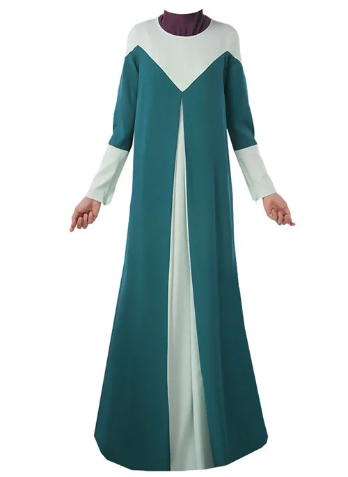Новая мода мусульманское платье Турецкий Для женщин's Костюмы Исламская Абая для Для женщин традиционное платье женское мусульманское платье с длинным кафтан Vestidos Longo - Цвет: Green    abaya